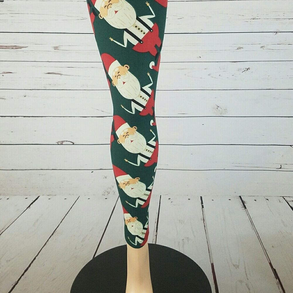 Lularoe Santa Leggings Unicorns Size Tween Girls - Picture 4 of 4